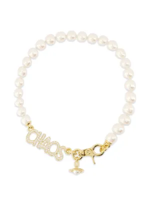 Vivienne Westwood One Row Bas Relief オーブ チョーカー | ゴールド