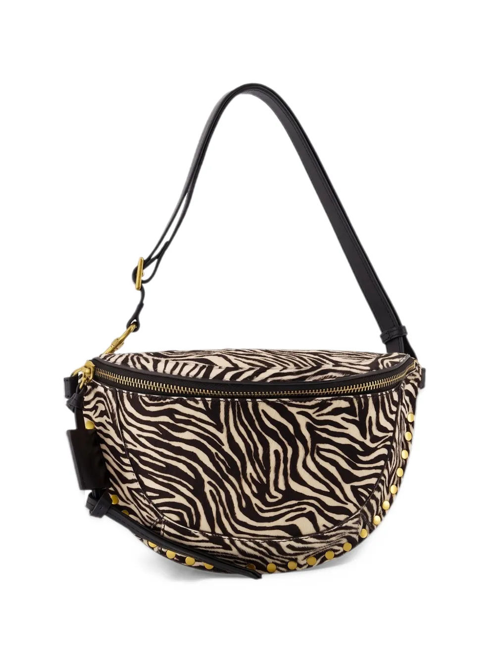 ISABEL MARANT Skano zebra-print shoulder bag - Nero