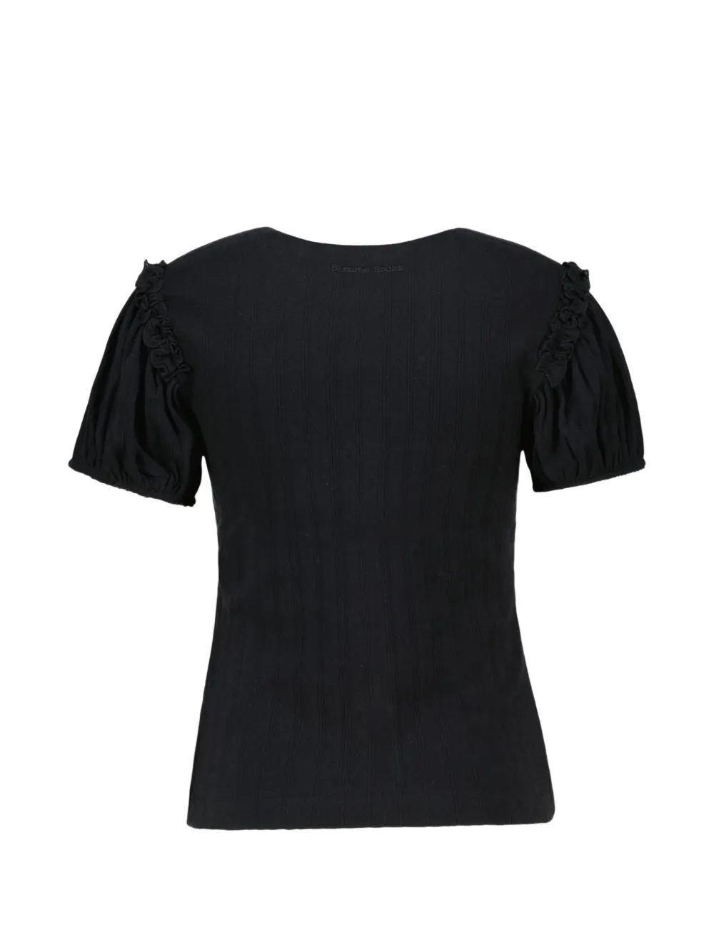 Simone Rocha Pointelle vest met pofmouwen Zwart