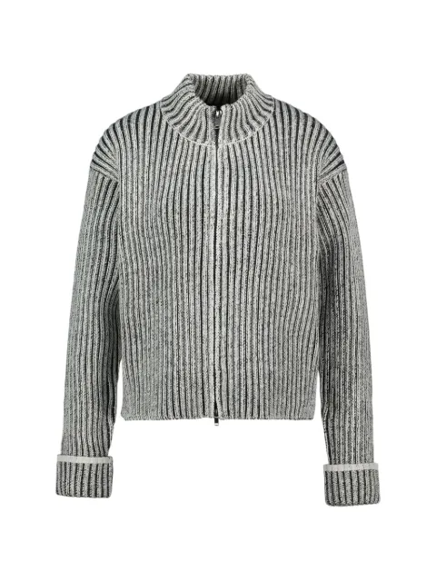 Rains Sapa ribbed-knit zip-up cardigan