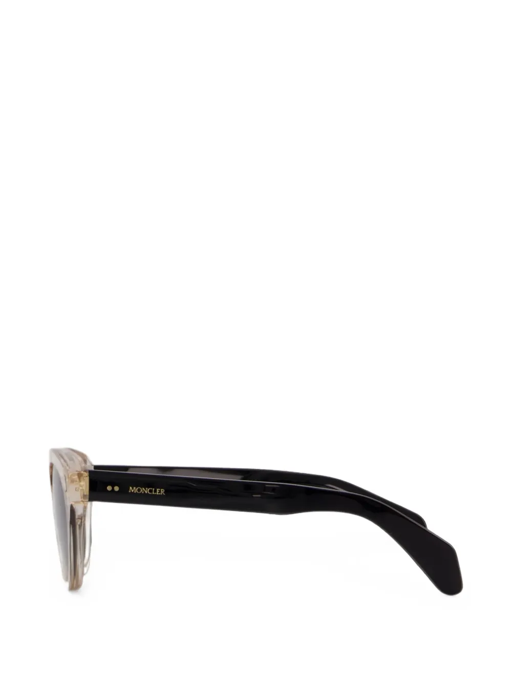 Moncler Eyewear Splash zonnebril met rond montuur Zwart