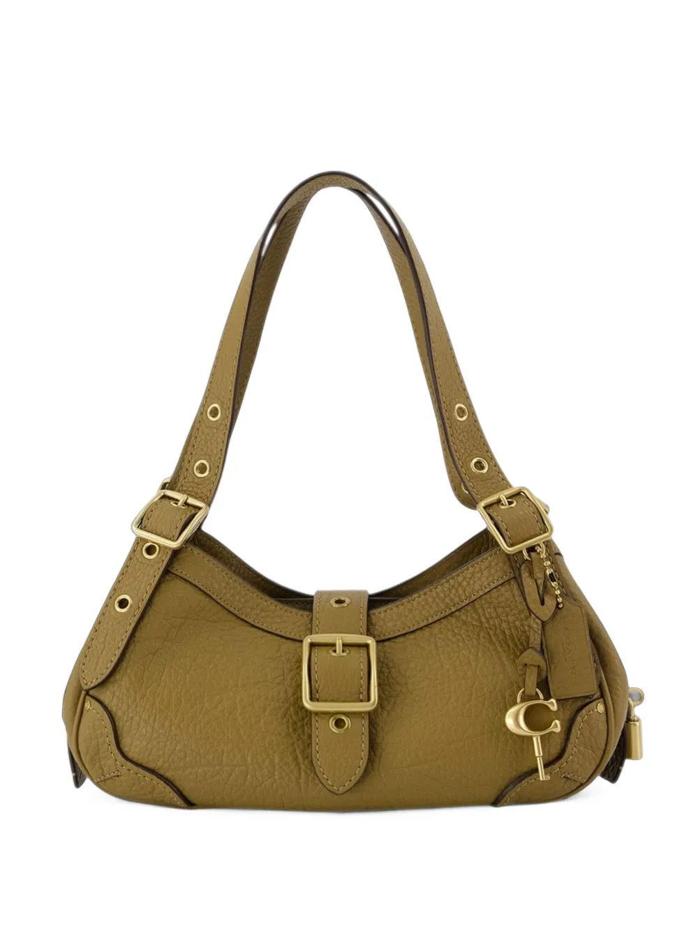 Coach Drifter buckled leather shoulder bag - Green