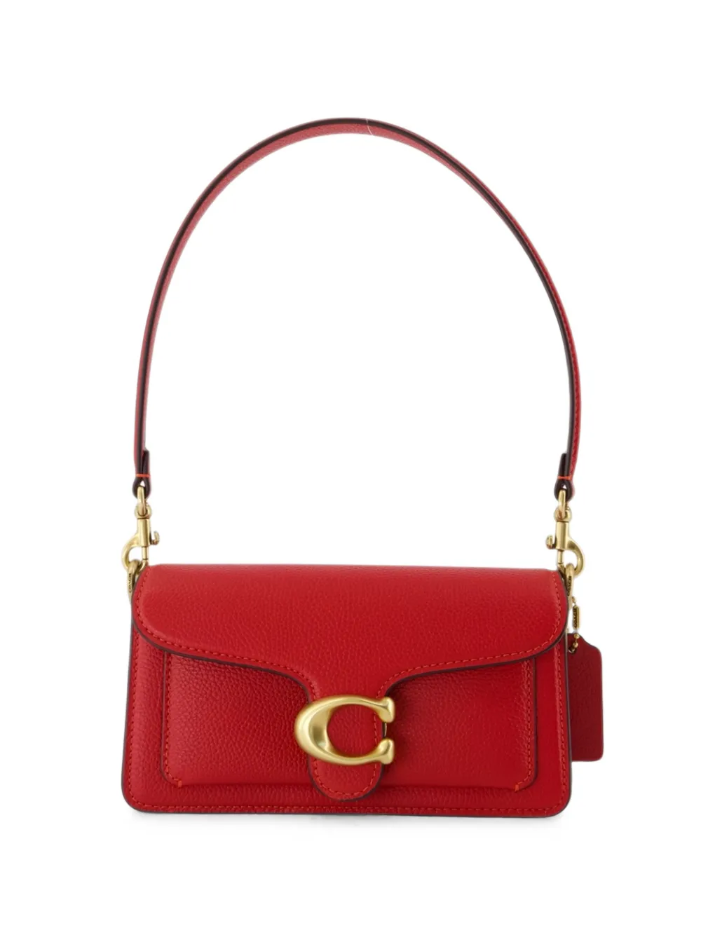 Coach Tabby 20 pebbled leather shoulder bag - Rosso