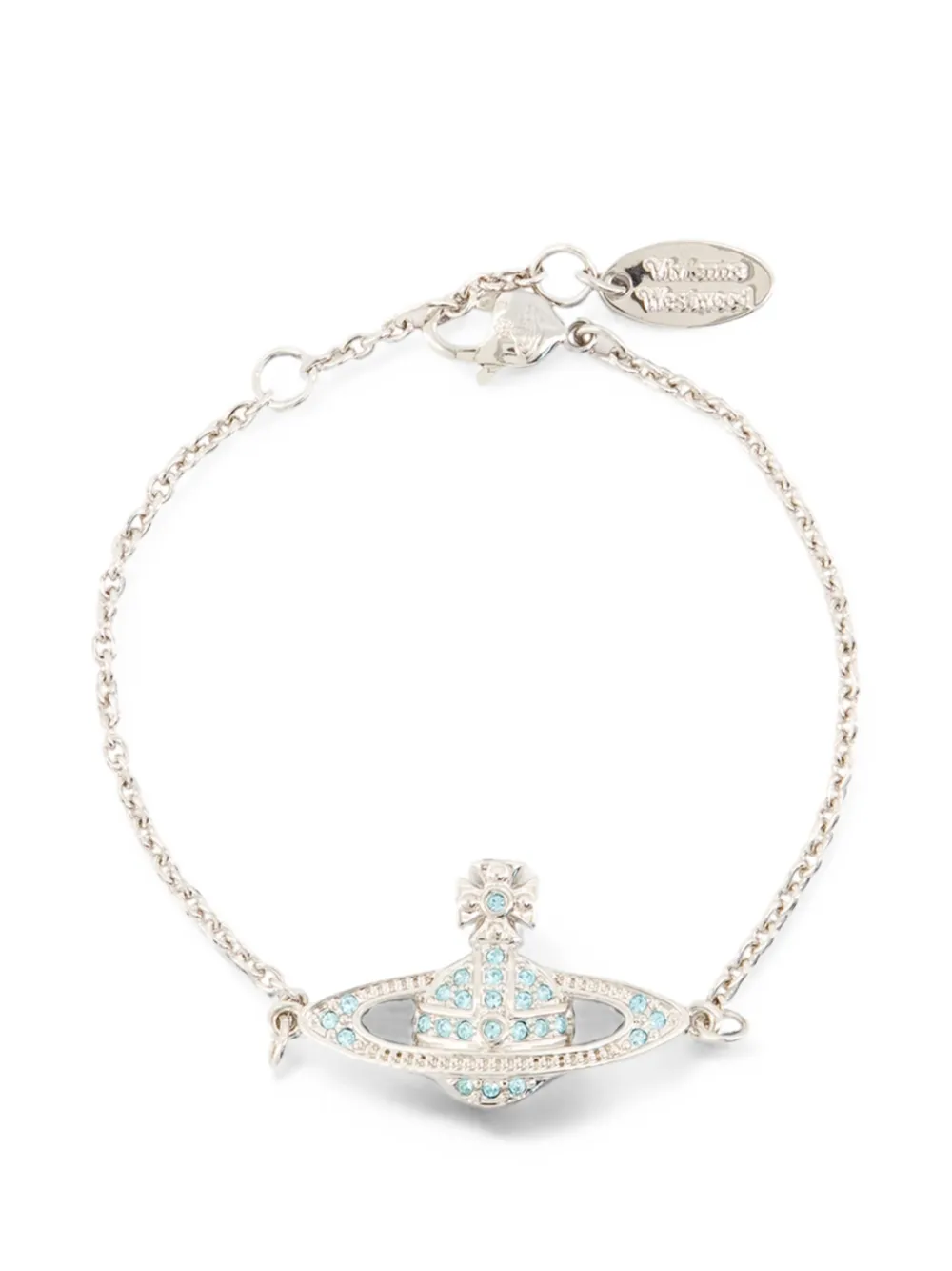 Vivienne Westwood mini Bas Relief chain bracelet - Argento