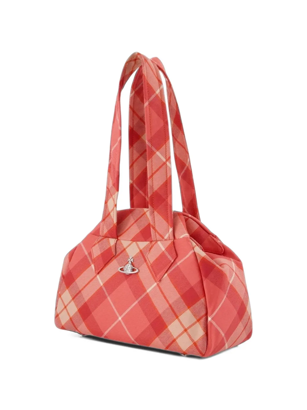 Vivienne Westwood Archive check shoulder bag Rood