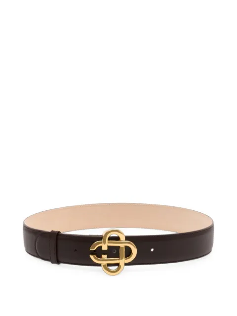 Casablanca CC interlocking-logo buckle leather belt