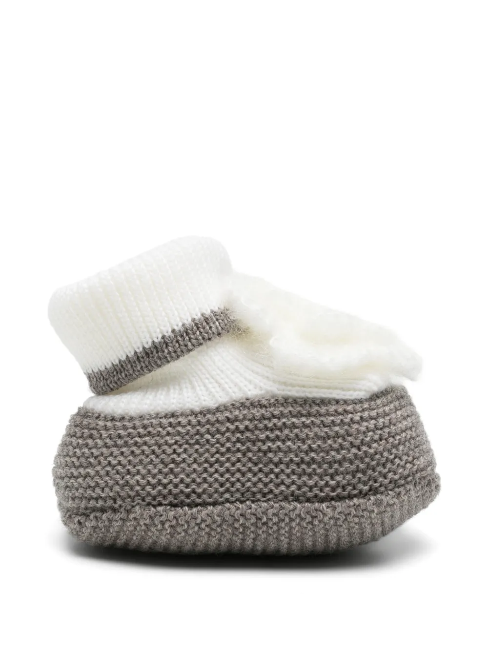 Colorichiari flower-detail knitted shoes - Gris Colorichiari flower-detail knitted shoes - Gris