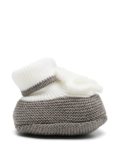 Colorichiari flower-detail knitted shoes