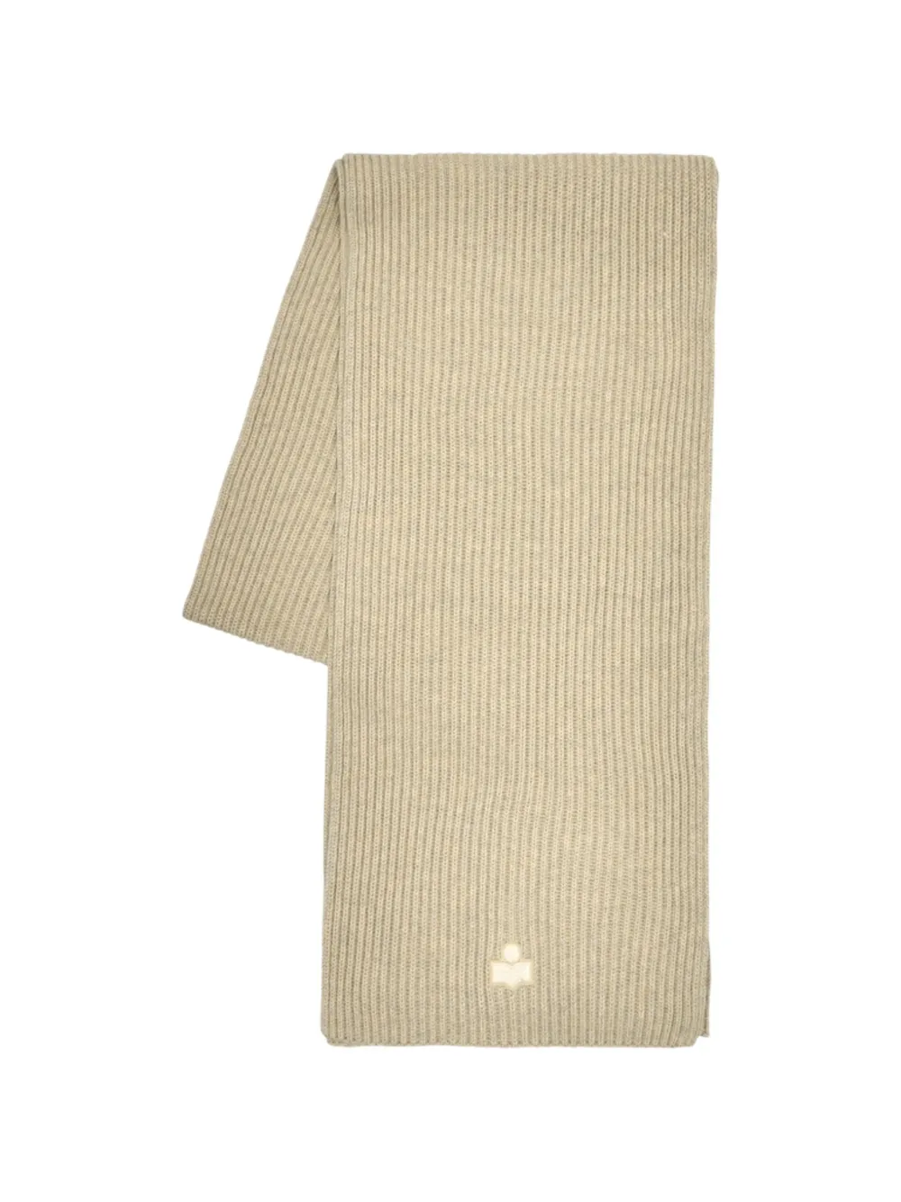 ISABEL MARANT Marion ribbed scarf - Toni neutri