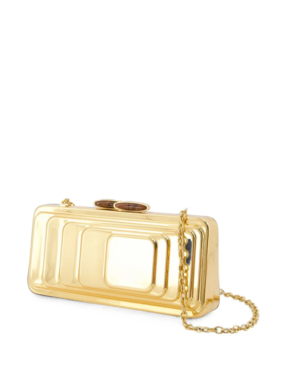 ZIMMERMANN Alight gelaagde metalen clutch Goud