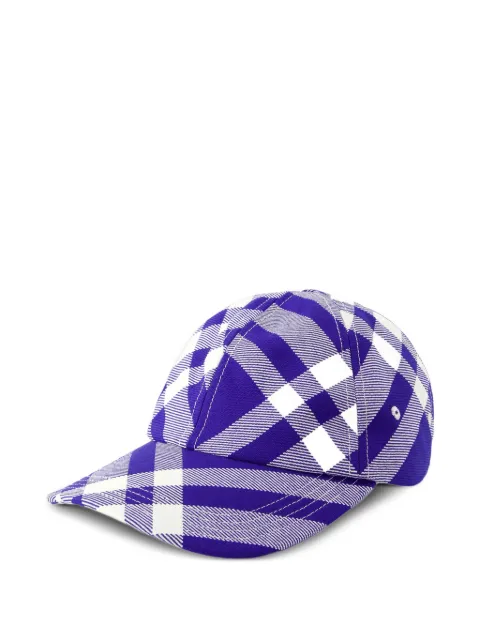 Burberry Check-pattern wool baseball cap