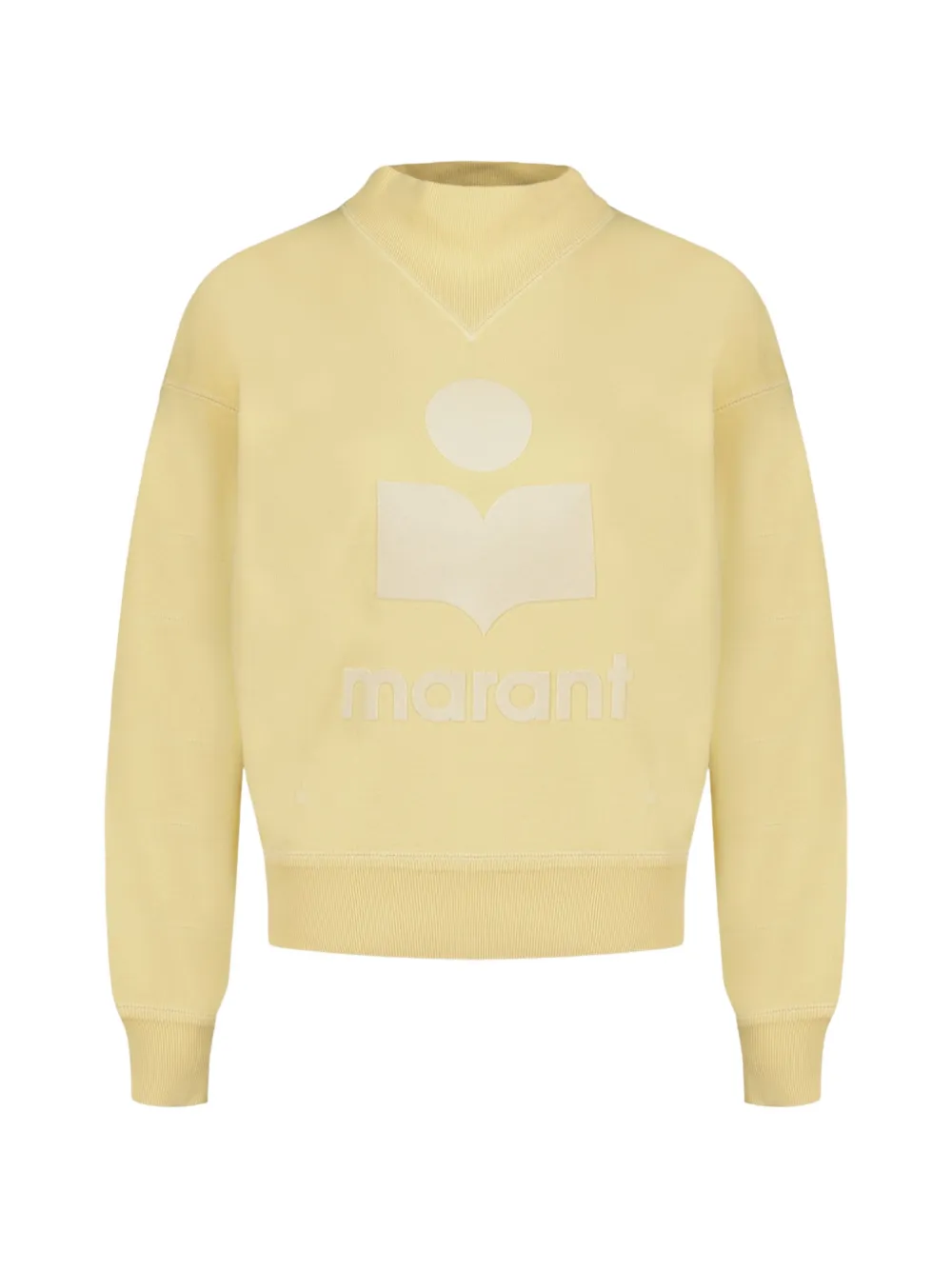 ISABEL MARANT Moby logo-print sweater - Giallo