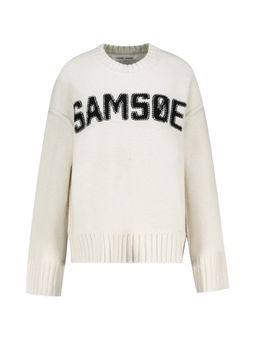 SAMSOE SAMSOE Sakeiku logo-patch sweater