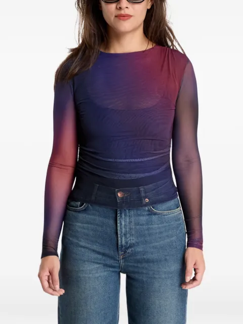 Desigual gradient mesh top