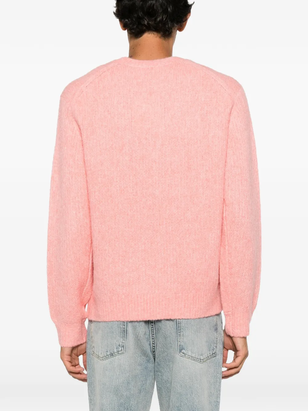 Sunflower ribbed-knit sweater Roze