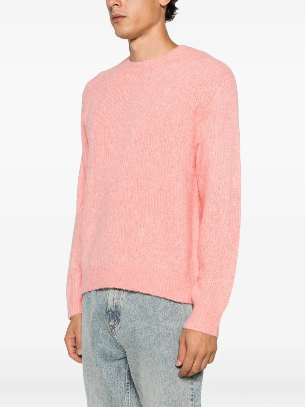 Sunflower ribbed-knit sweater Roze