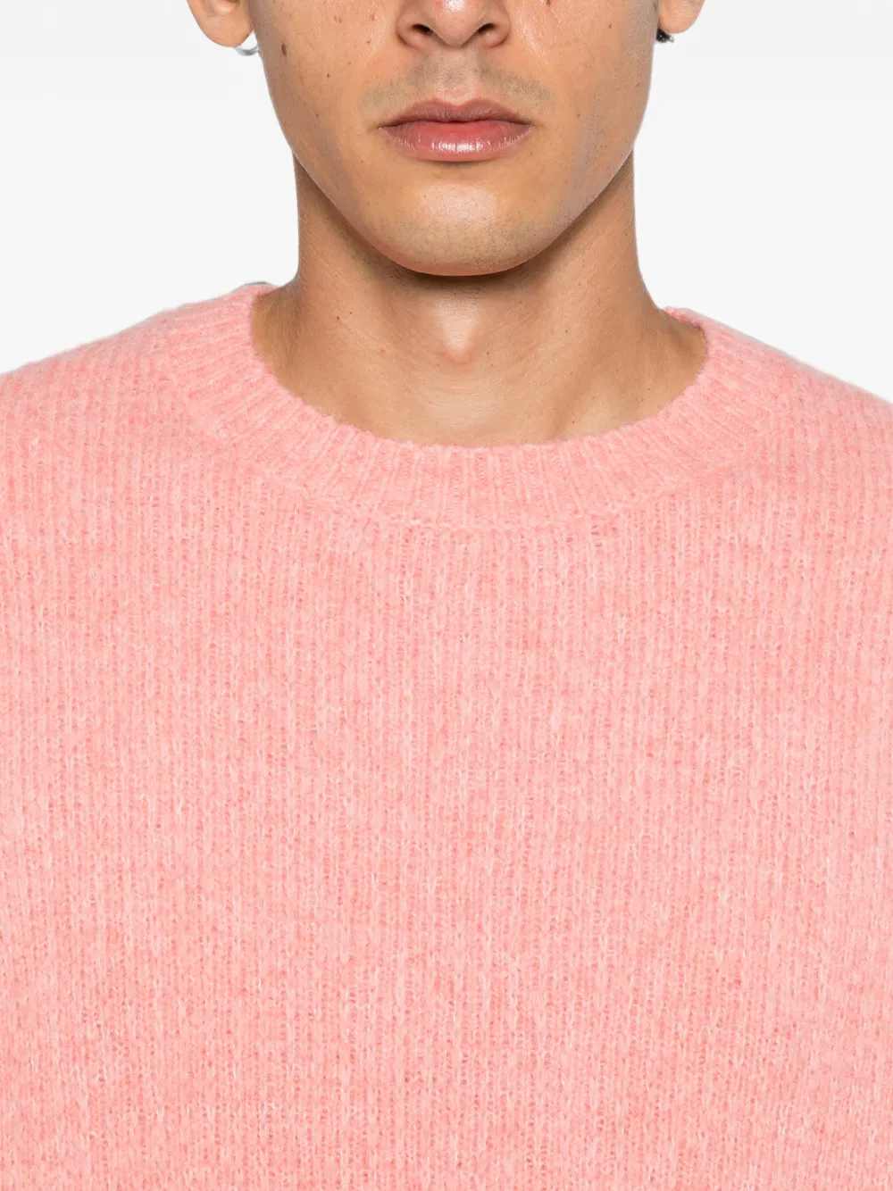 Sunflower ribbed-knit sweater Roze