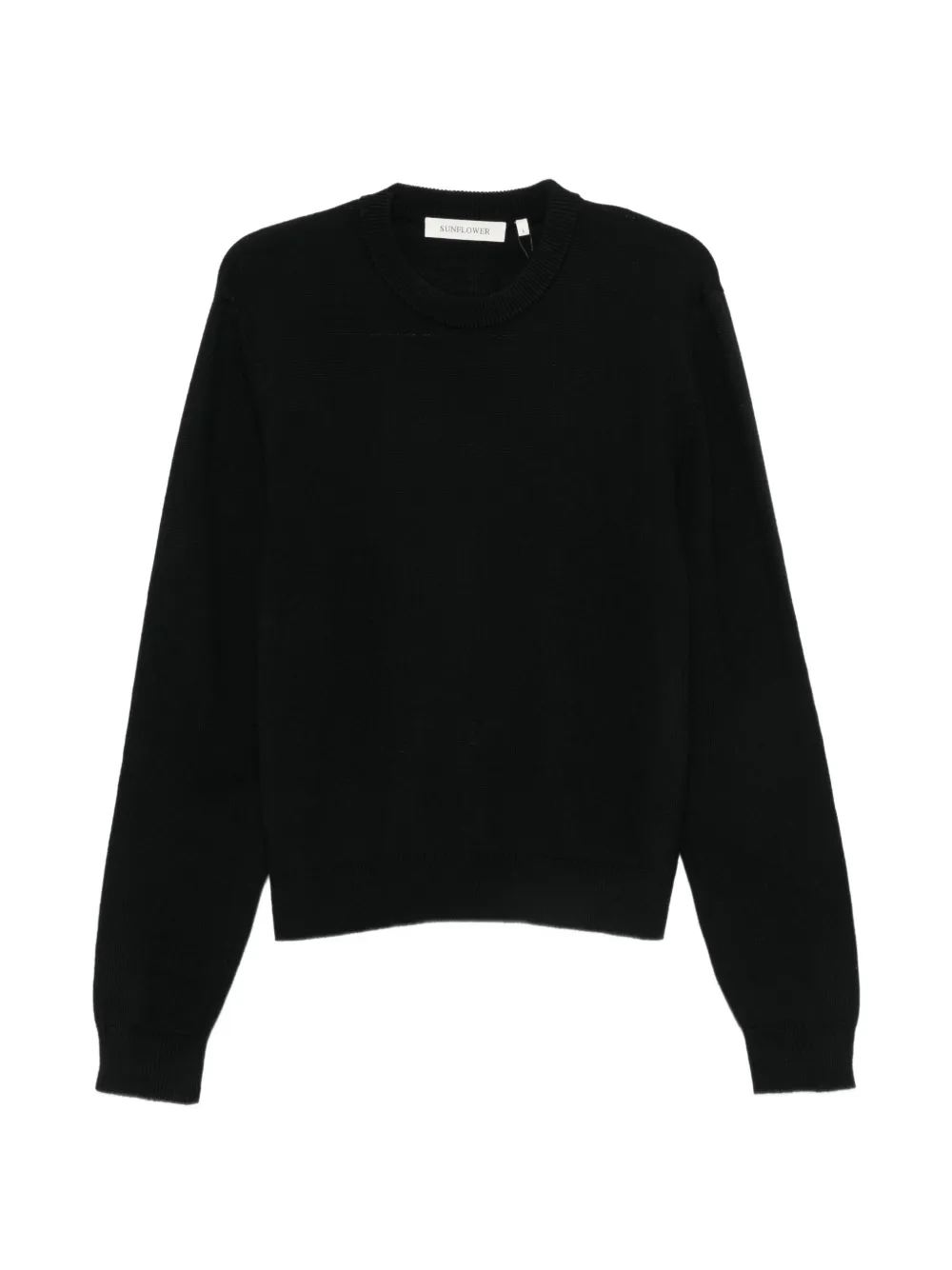 Sunflower ribbed-knit crew-neck sweater - Nero
