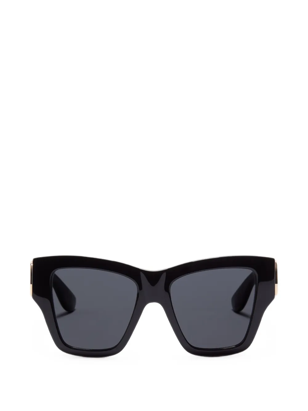 VALENTINO GARAVANI EYEWEAR Oversized zonnebril met cat-eye montuur en VLogo-plakkaat Zwart