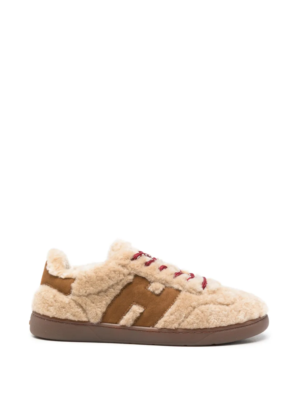 Hogan shearling H-logo sneakers