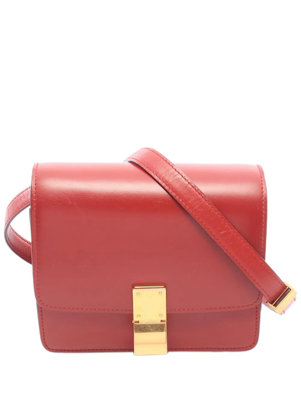 Celine Pre-Owned 2010-2026 Small Calfskin Classic Box crossbody bag - Rosso