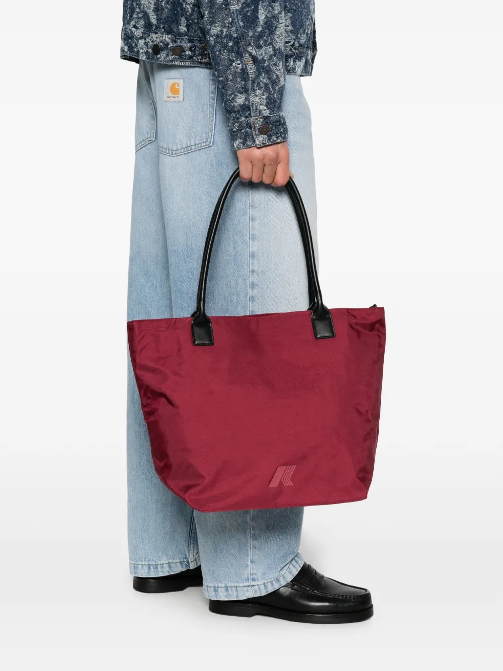 K-Way Amabelle shopper met logo-patch Rood