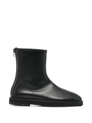 OUR LEGACY Leather side-zip Boots | Black | FARFETCH