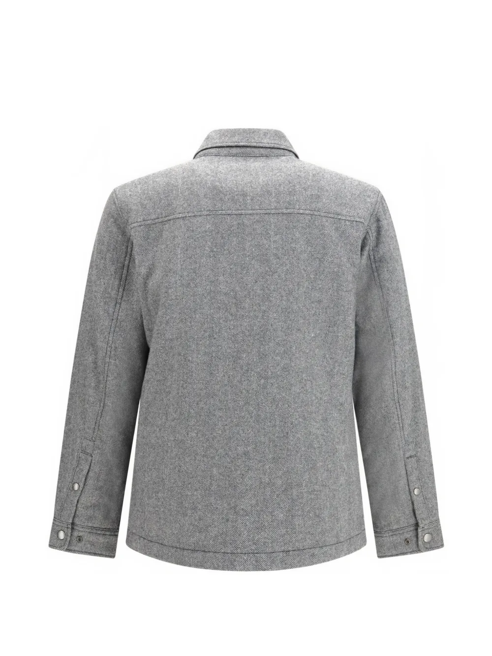 Woolrich Alaskan herringbone shirt jacket Grijs