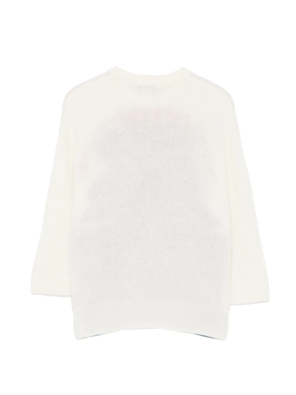 Stella McCartney Kids Trui met logo-intarsia en zonpatroon Wit