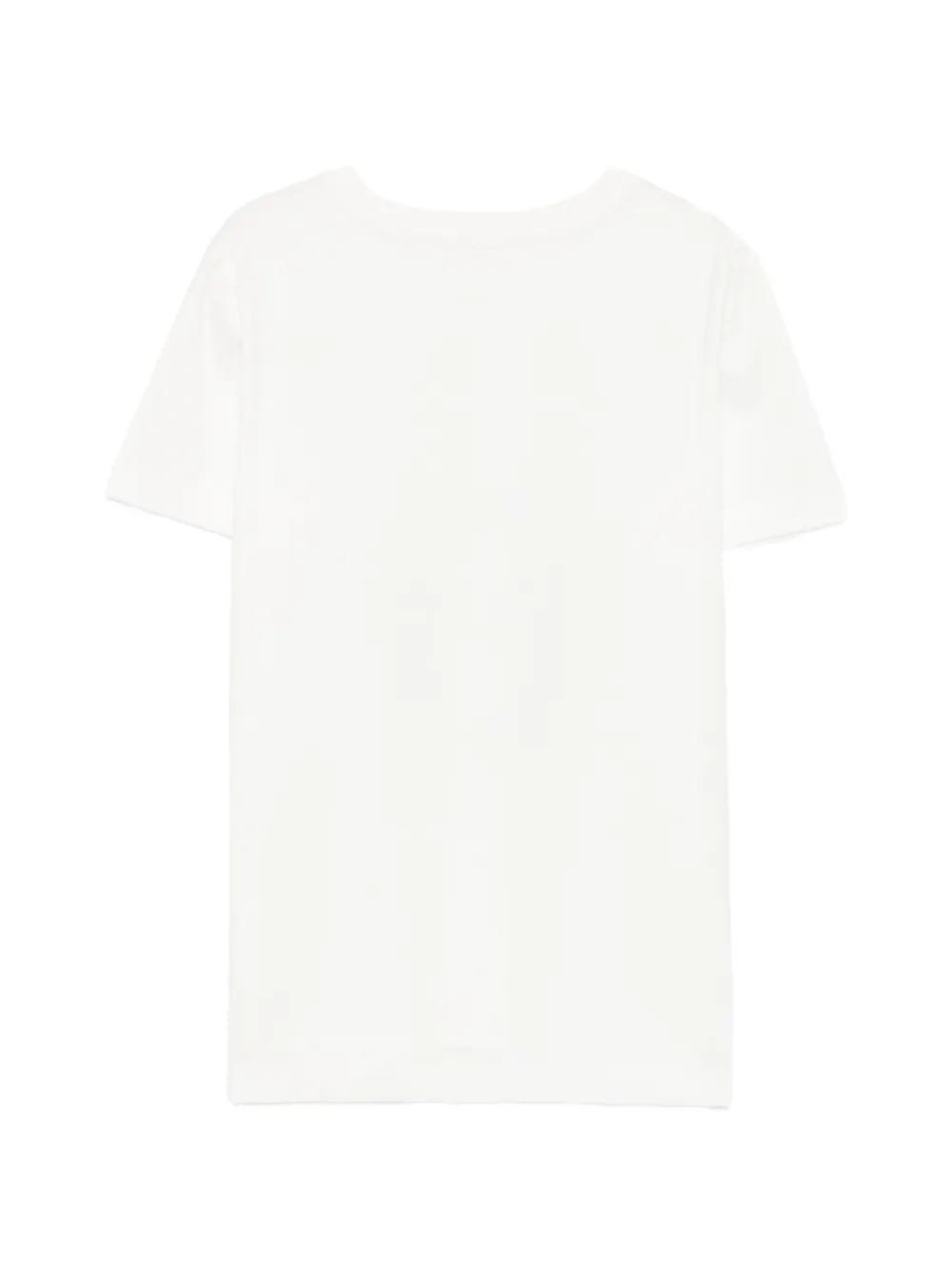Stella McCartney Kids Katoenen T-shirt met logoprint Wit