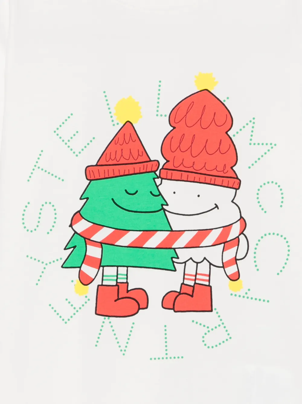 Stella McCartney Kids T-shirt met grafische print Wit
