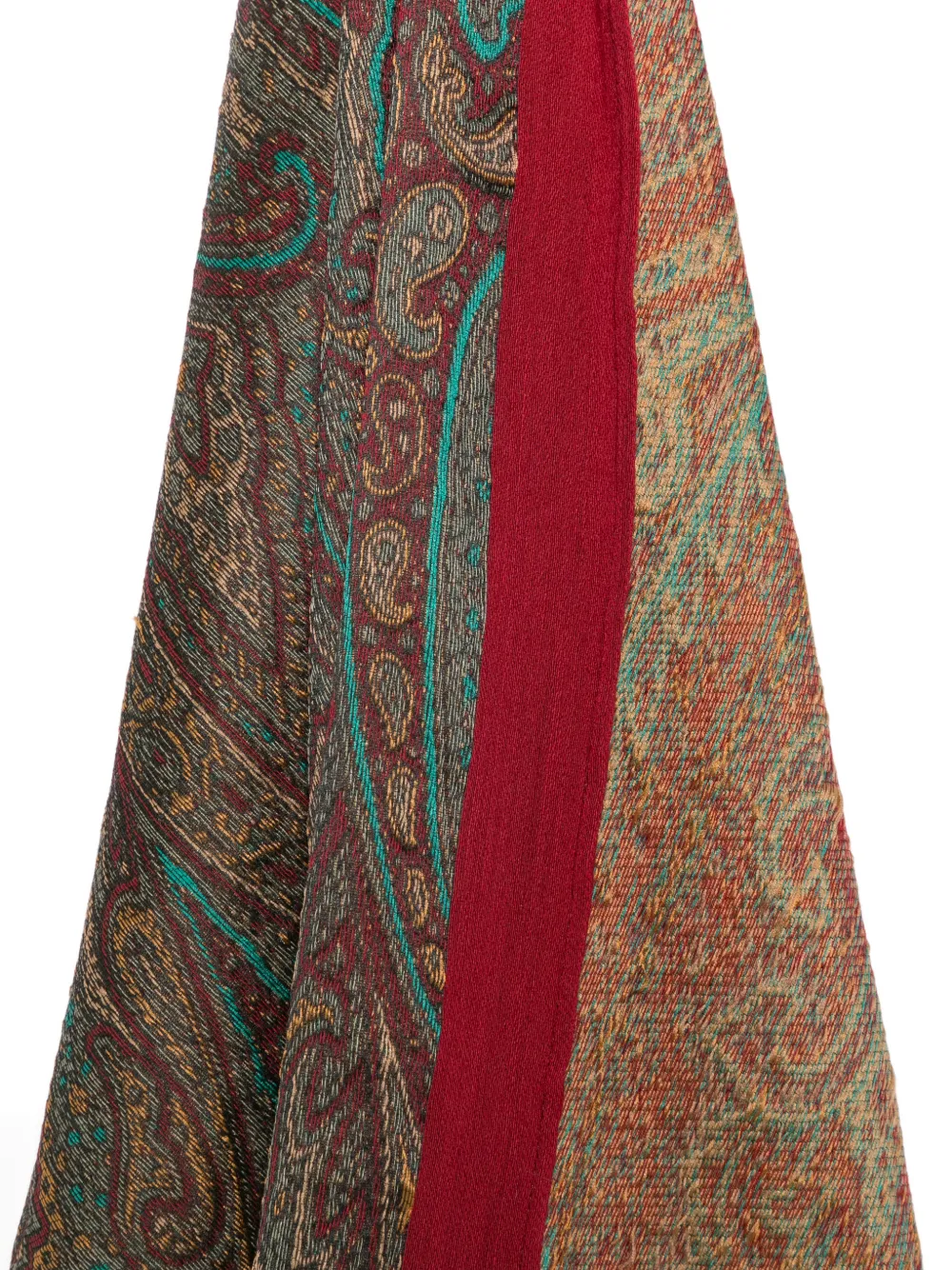 ETRO paisley-print fringed scarf Bruin