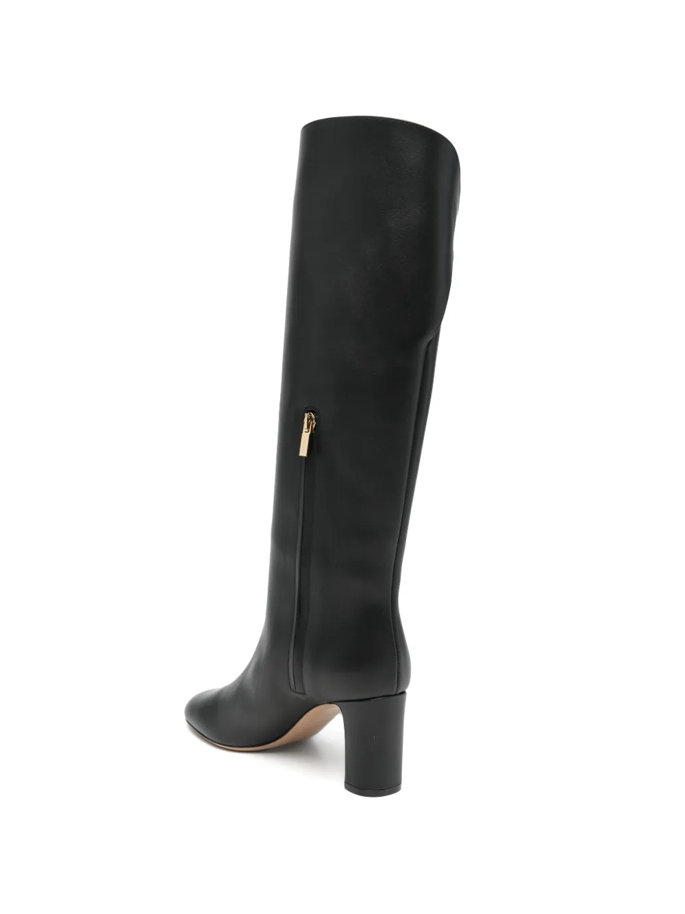 Ferragamo Elli Gancini-buckle leather boots Zwart
