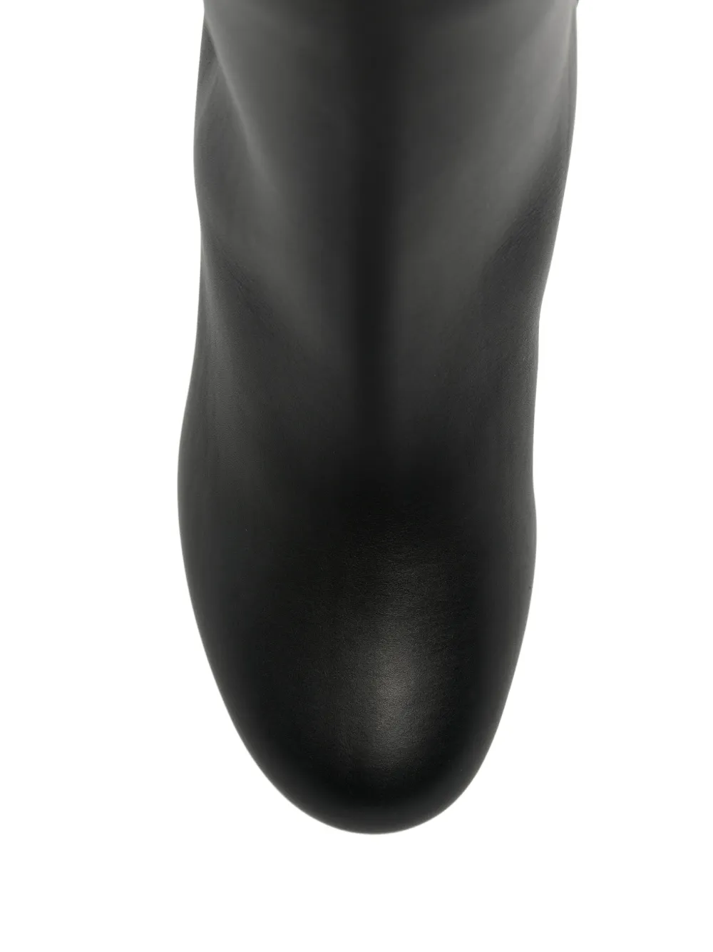 Ferragamo Elli Gancini-buckle leather boots Zwart