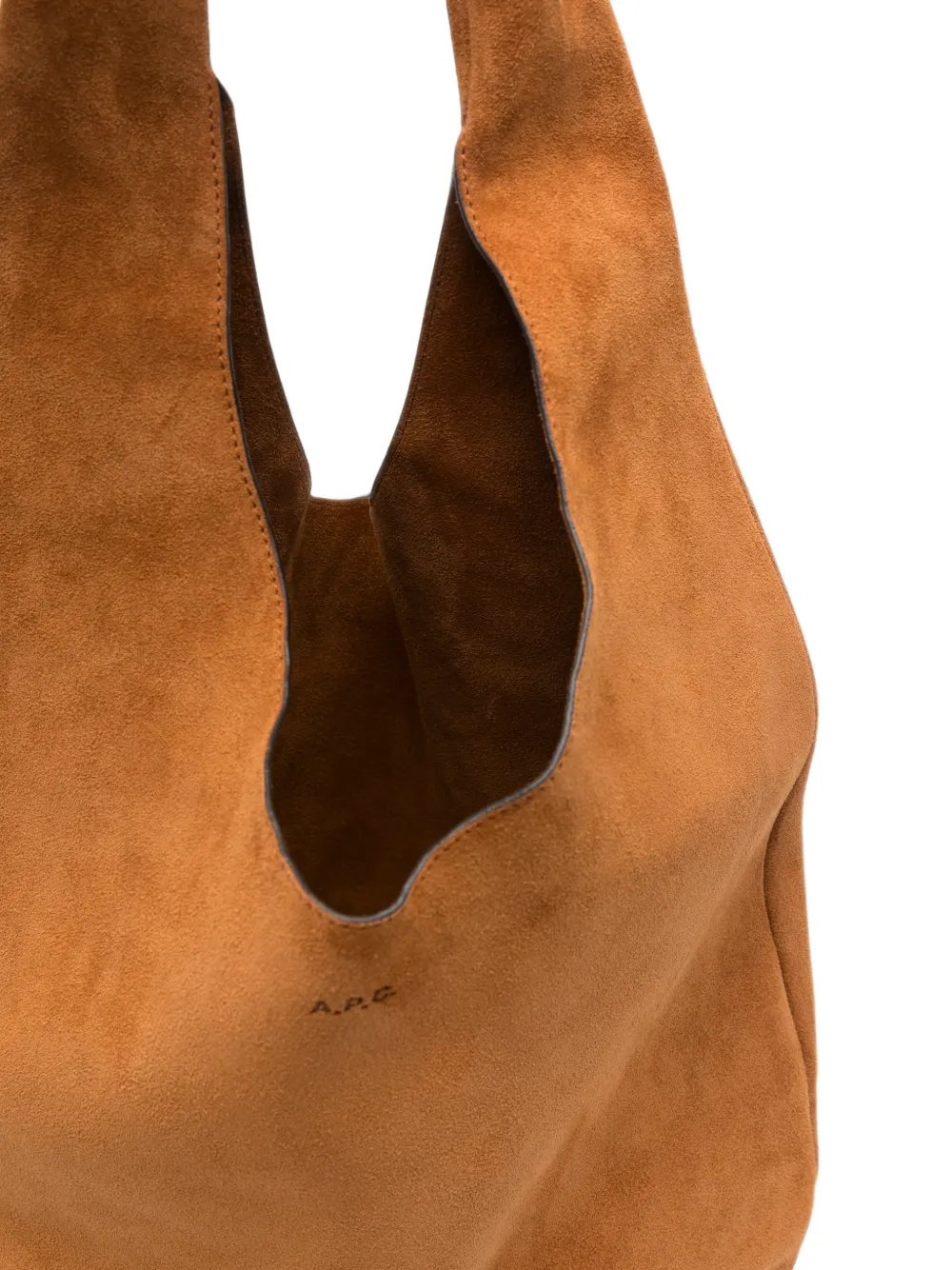 A.P.C. Le Neige suède schoudertas Bruin