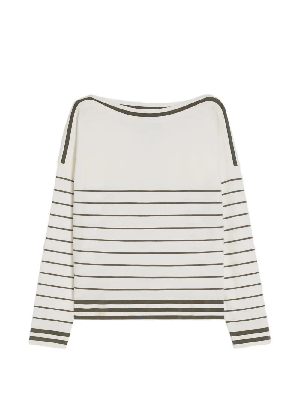 Pennyblack striped boat-neck sweater - Bianco