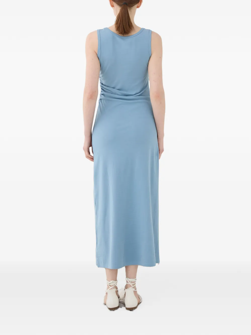 Eleh Midi-jurk met diepe ronde hals Blauw