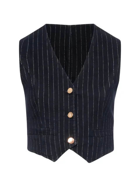 FRACOMINA pinstripe denim waistcoat