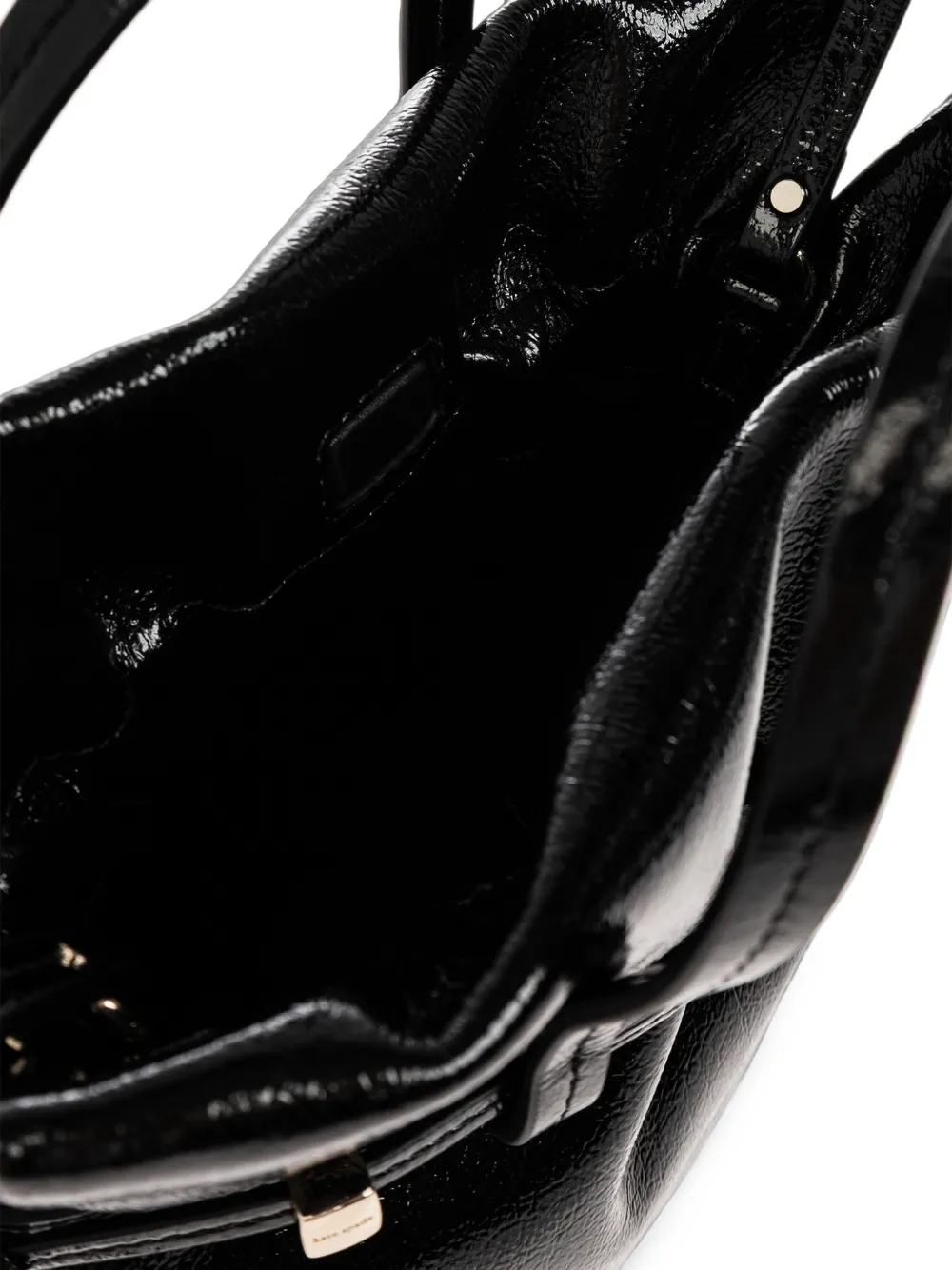 Kate Spade Rio leren shopper met trekkoord Zwart