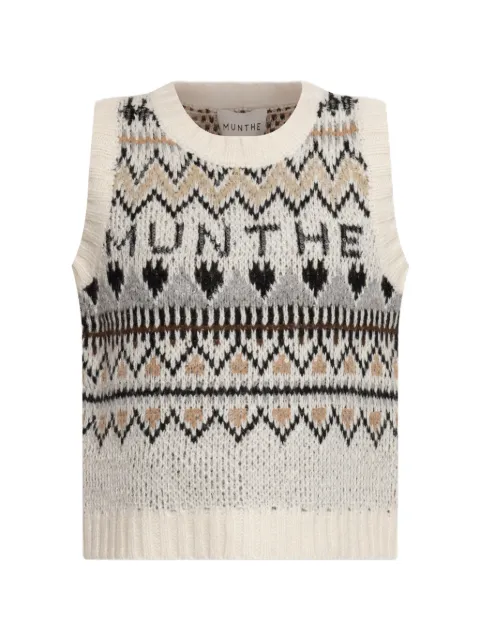 MUNTHE Vitalism round-neck knit tank top