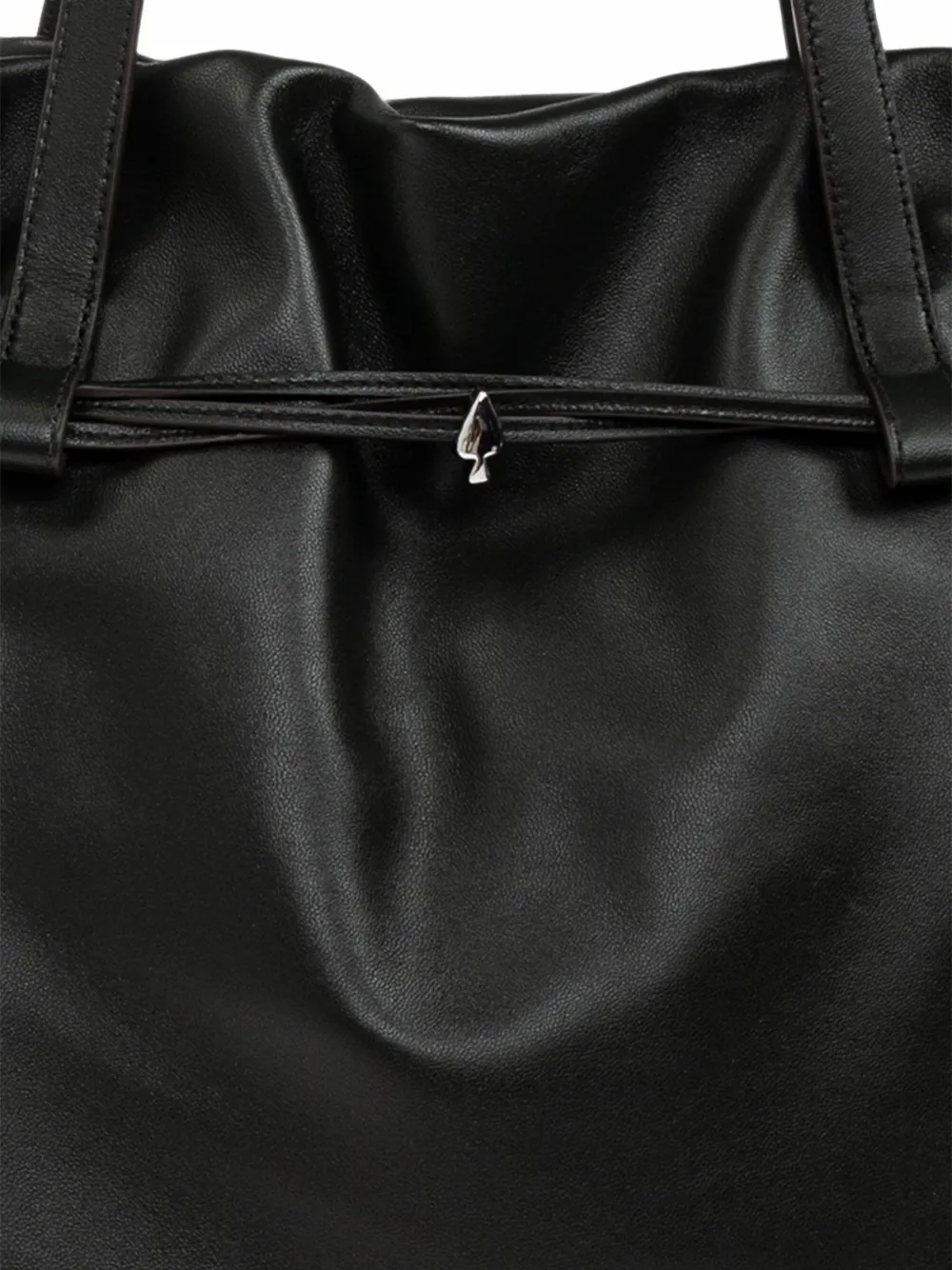 Kate Spade Rio drawstring leather tote bag Zwart