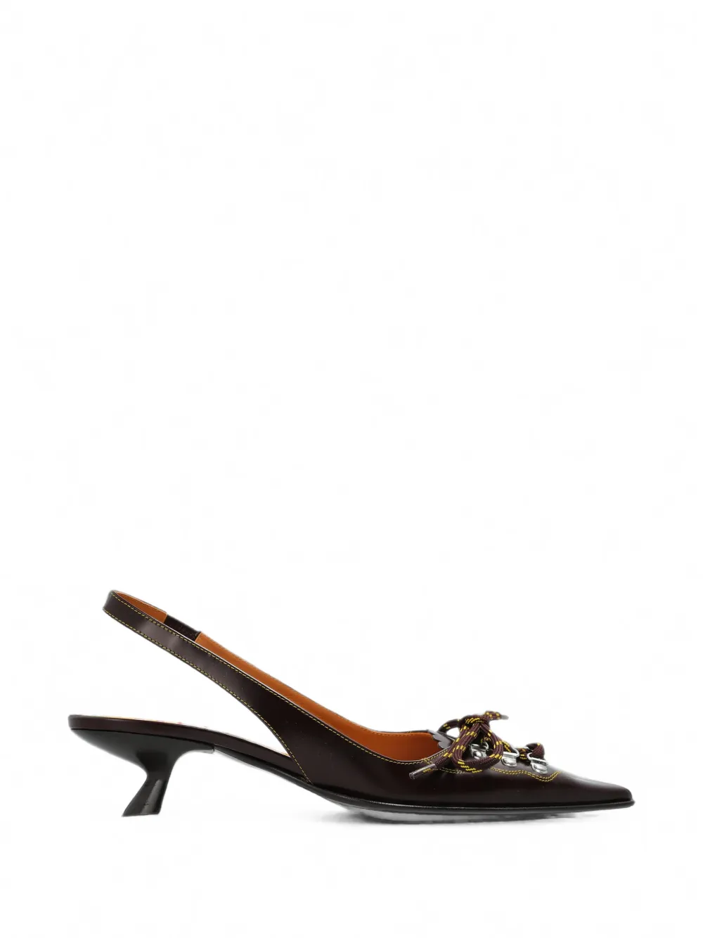 Marni lace-up slingback pumps