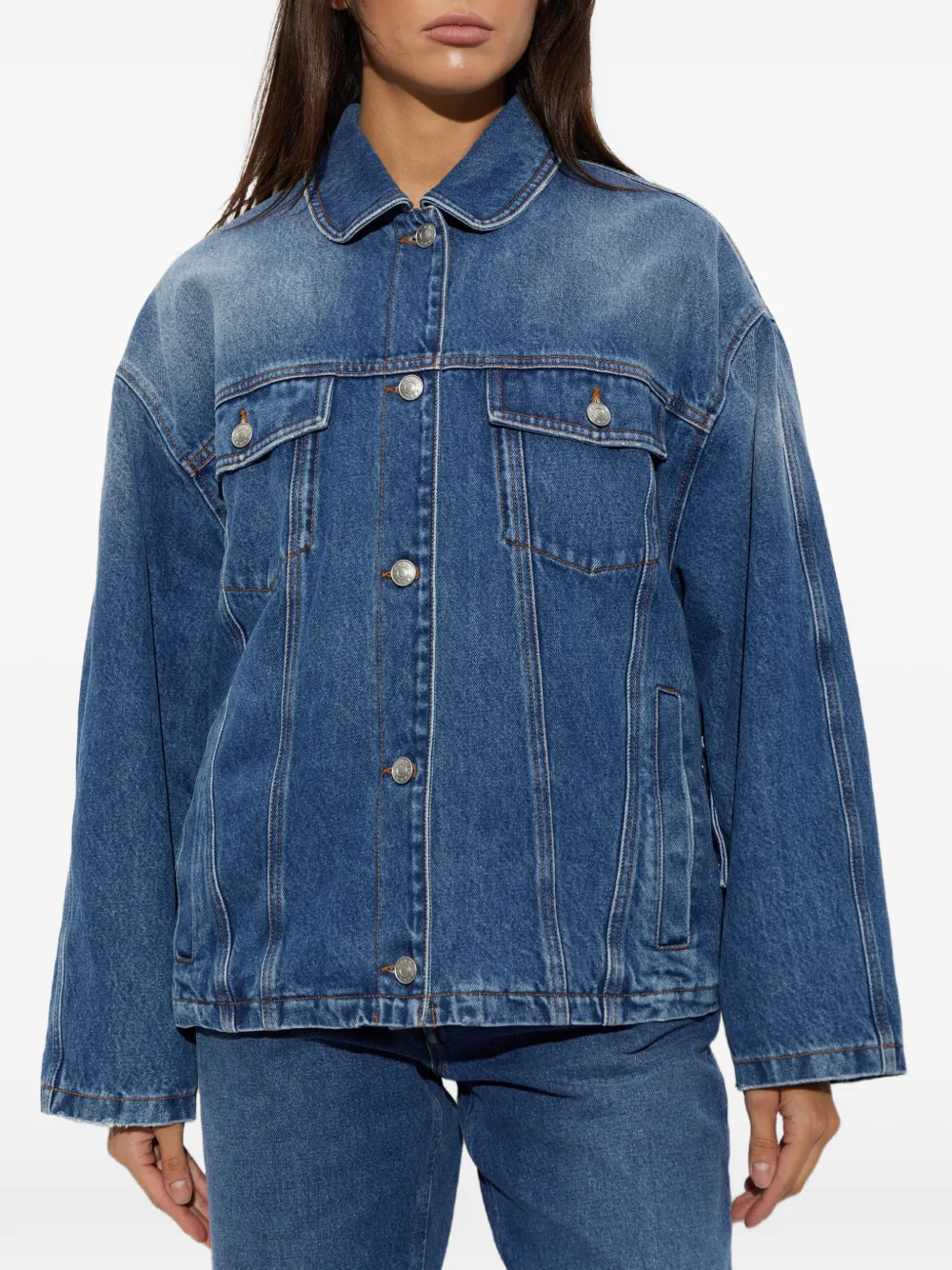 Marni insulated denim jacket Blauw