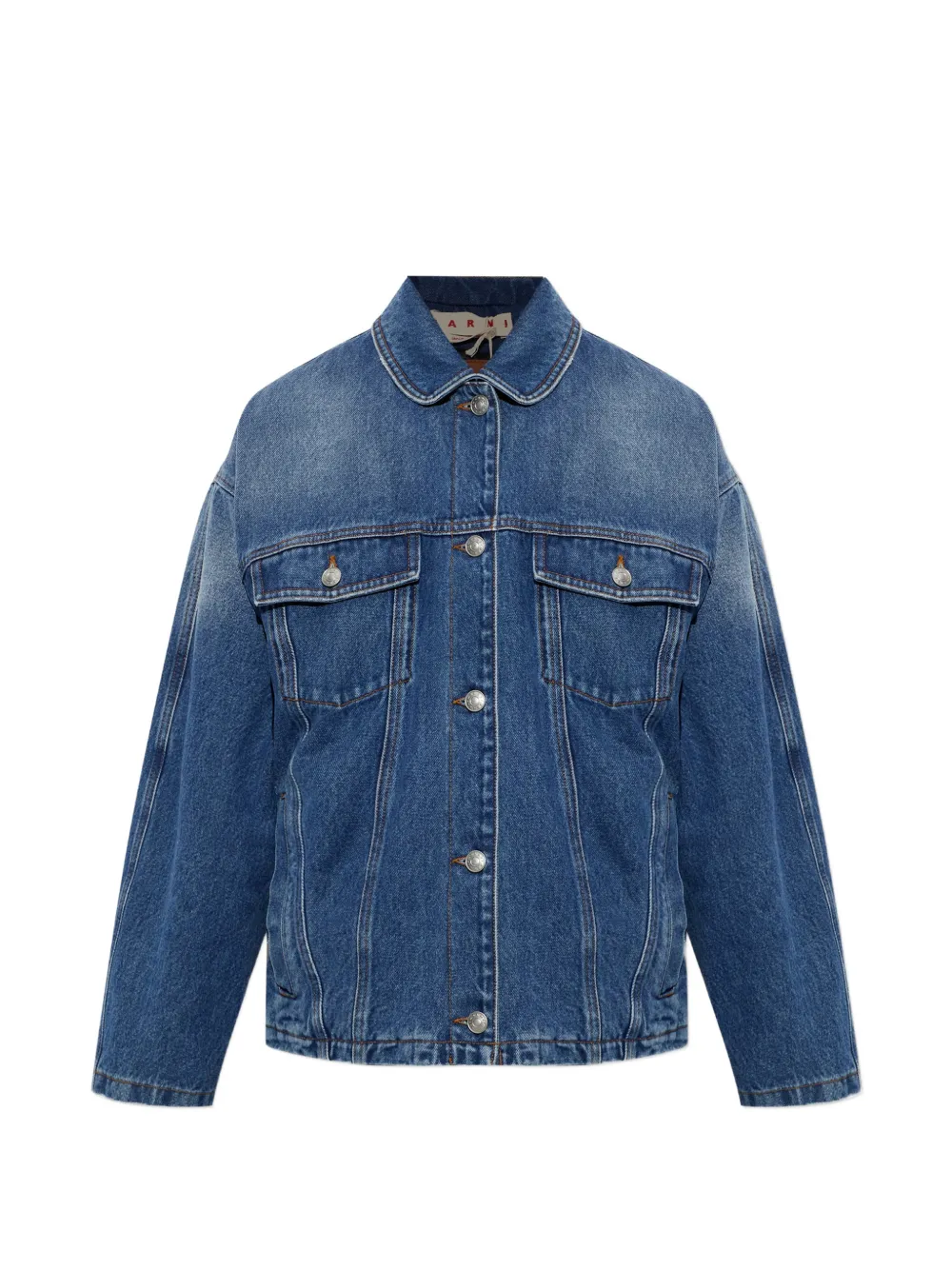 Marni insulated denim jacket - Blu
