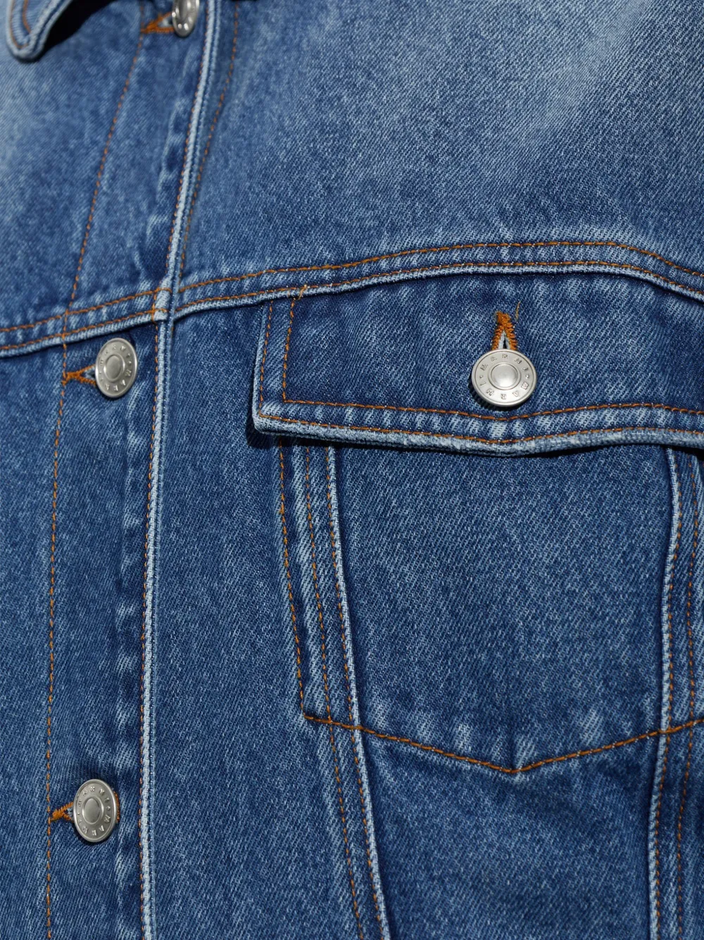 Marni insulated denim jacket Blauw