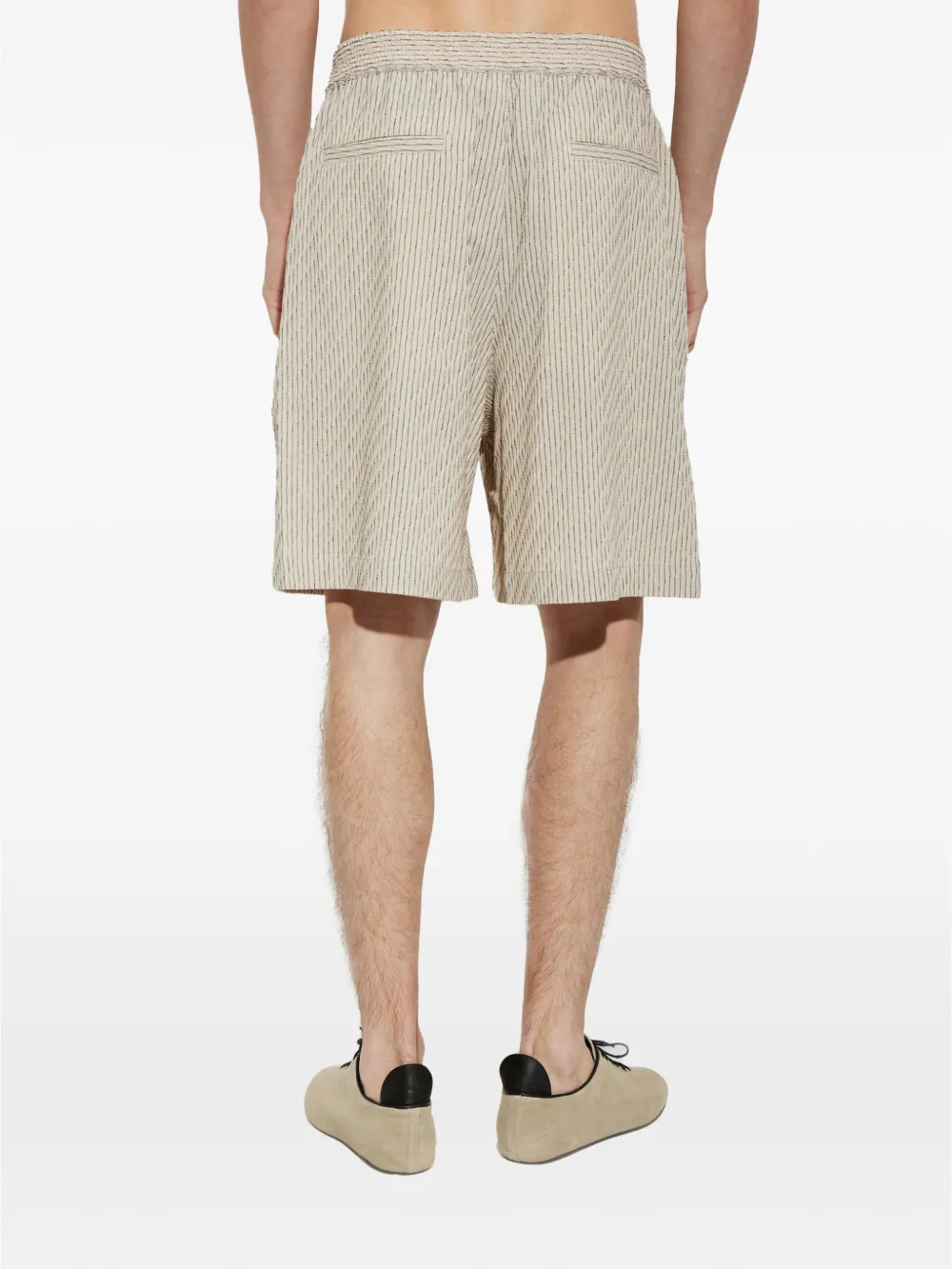 Jacquemus The Pyjama shorts met elastische taille Beige