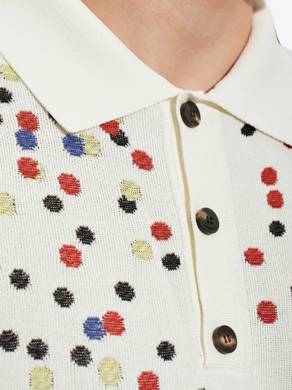 Jacquemus The Confettis poloshirt Wit