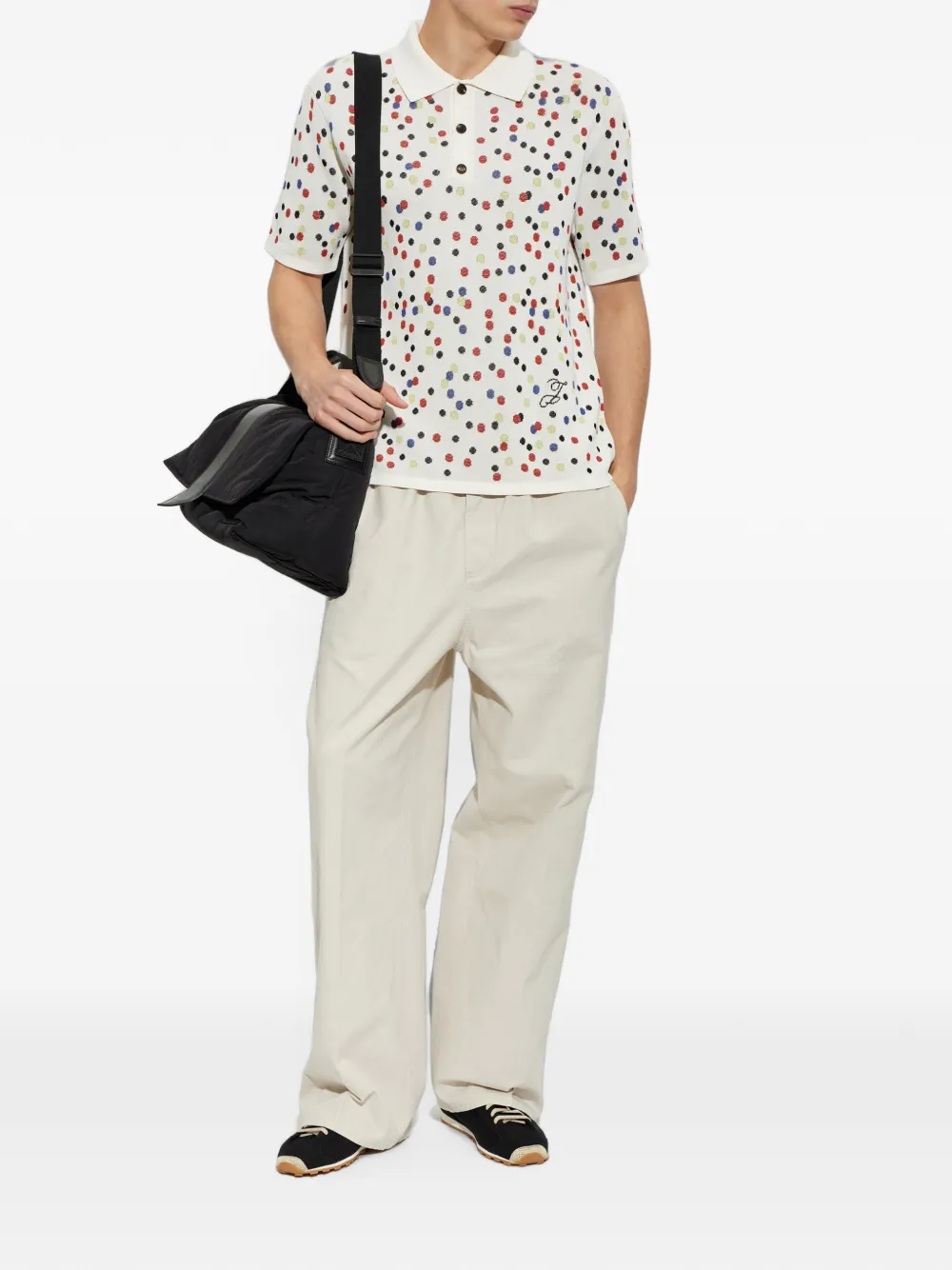 Jacquemus The Confettis poloshirt Wit