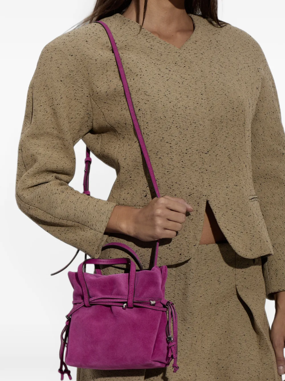 Kate Spade mini Rio suede tote bag Paars