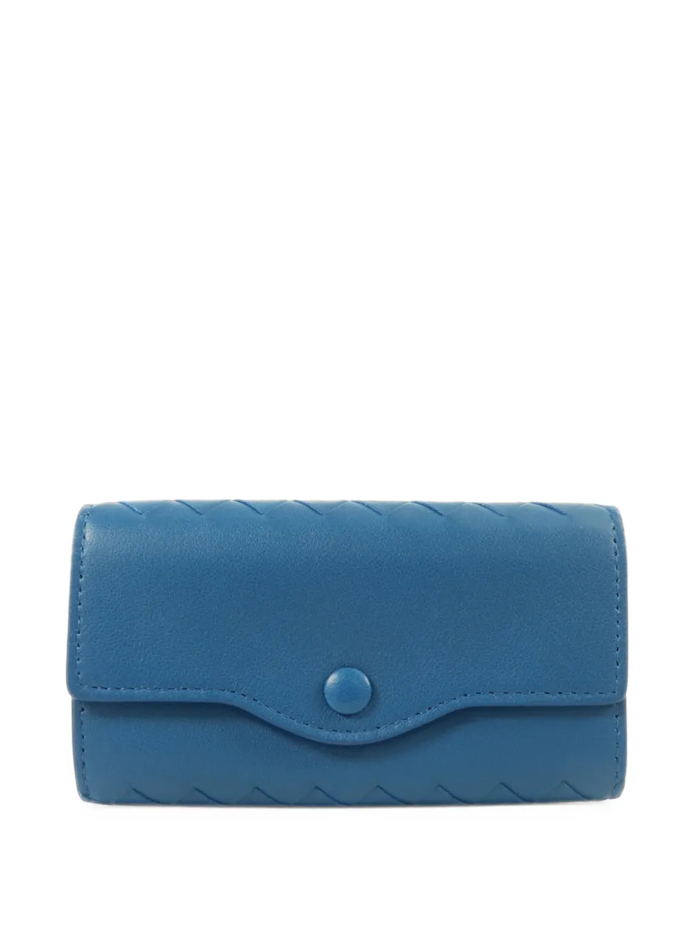 Bottega Veneta Pre-Owned Intrecciato Schlüsseletui - Blau